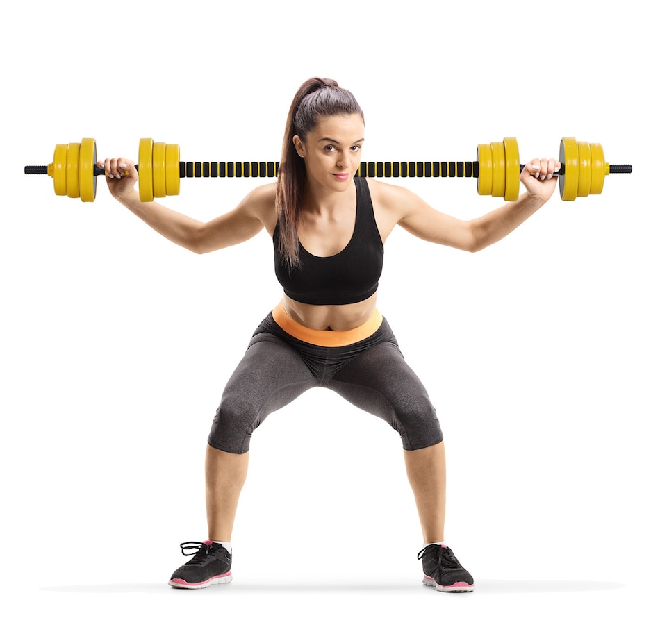 Image 962569_ALTMORE1.jpg, Product 962-569 / Price $69.99, Soozier 44lbs Dumbbell & Barbell Adjustable Ergonomic Set Home Gym Exercise from Soozier on TSC.ca's Health & Fitness department