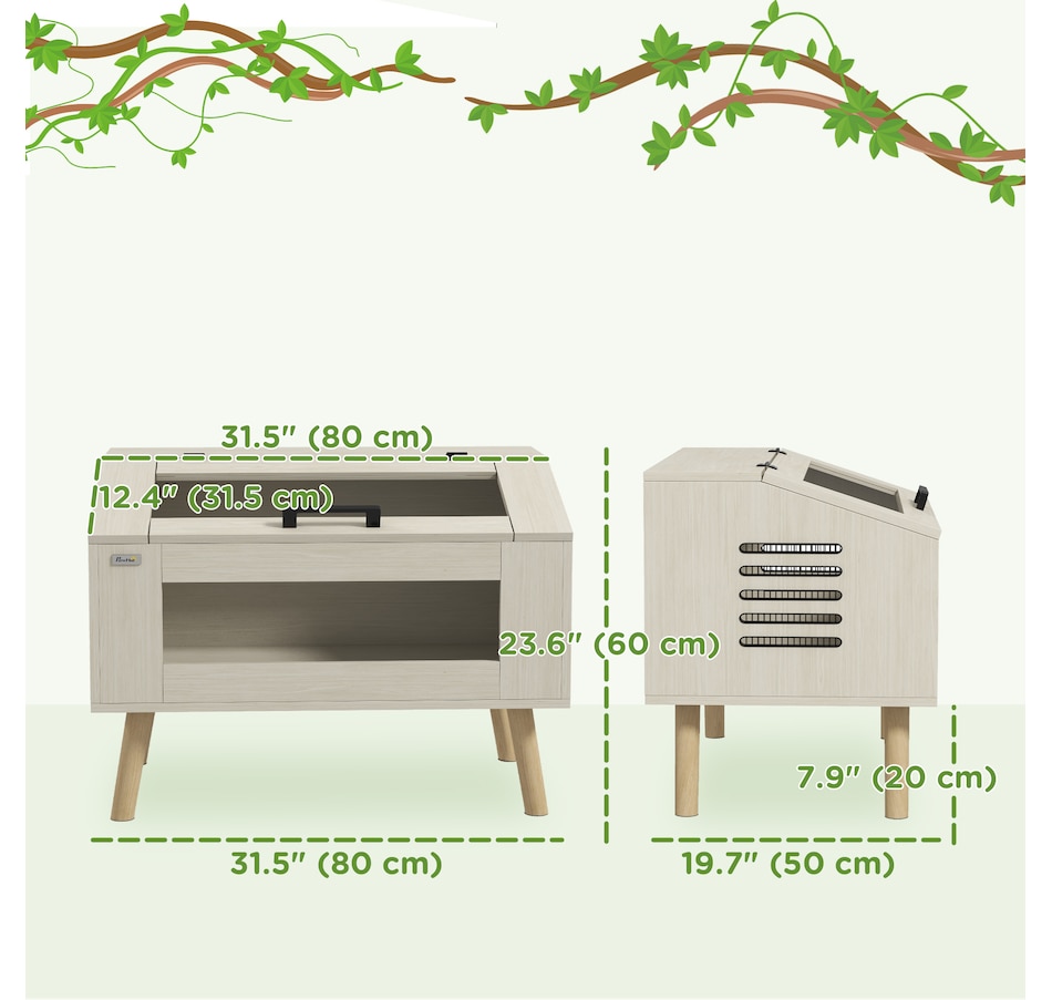 Image 962571_ALTMORE2.jpg, Product 962-571 / Price $119.99, PawHut Reptile Terrarium, 29 Gallon Reptile Tank w/ Ventilations, Windows from PawHut on TSC.ca's Home & Garden department