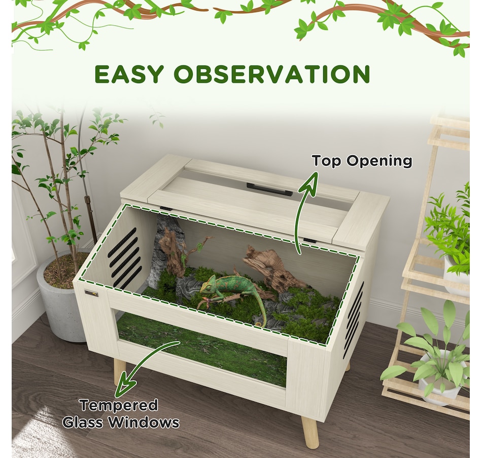 Image 962571_ALTMORE4.jpg, Product 962-571 / Price $119.99, PawHut Reptile Terrarium, 29 Gallon Reptile Tank w/ Ventilations, Windows from PawHut on TSC.ca's Home & Garden department