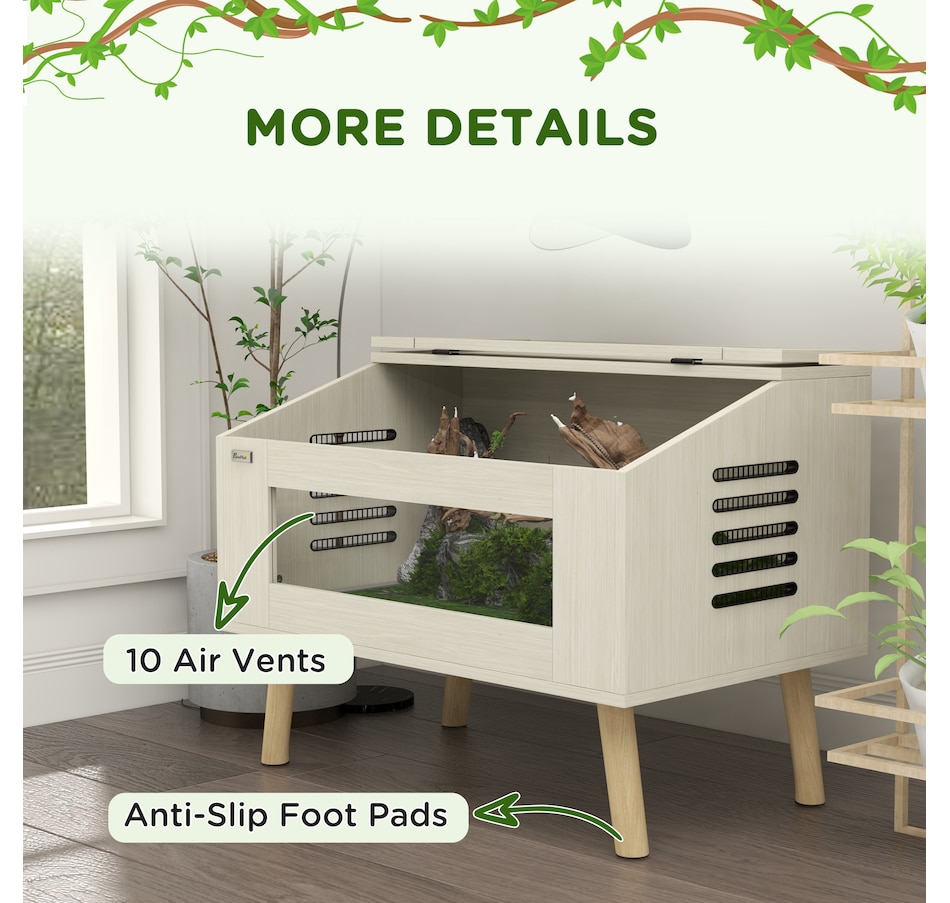 Image 962571_ALTMORE6.jpg, Product 962-571 / Price $119.99, PawHut Reptile Terrarium, 29 Gallon Reptile Tank w/ Ventilations, Windows from PawHut on TSC.ca's Home & Garden department