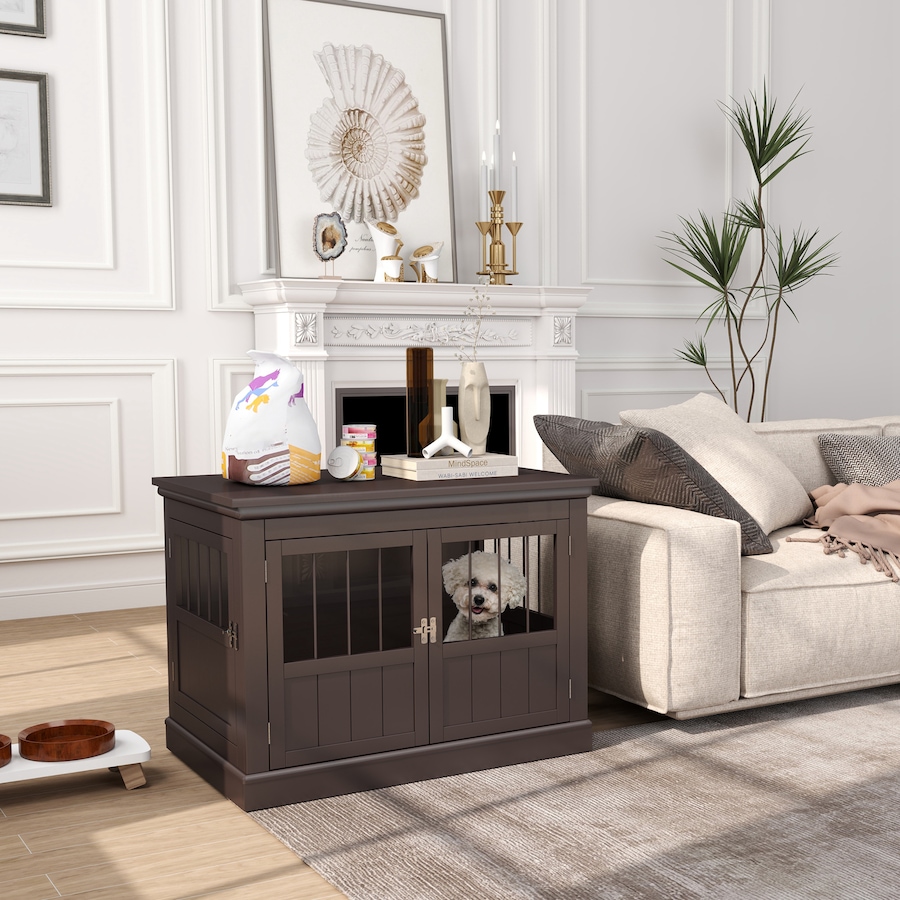 Image 962580_ALTMORE1.jpg, Product 962-580 / Price $109.99, PawHut 31" Dog Crate Furniture End Table with Three Doors for Small Dogs from PawHut on TSC.ca's Home & Garden department