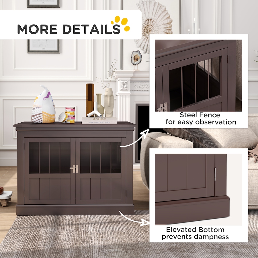 Image 962580_ALTMORE5.jpg, Product 962-580 / Price $109.99, PawHut 31" Dog Crate Furniture End Table with Three Doors for Small Dogs from PawHut on TSC.ca's Home & Garden department