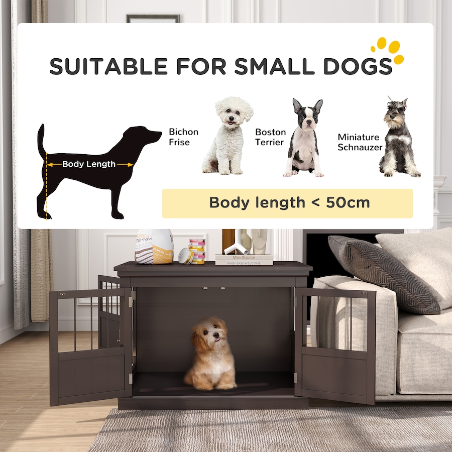 Image 962580_ALTMORE6.jpg, Product 962-580 / Price $109.99, PawHut 31" Dog Crate Furniture End Table with Three Doors for Small Dogs from PawHut on TSC.ca's Home & Garden department