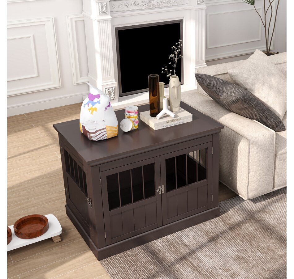 Image 962580_ALTMORE7.jpg, Product 962-580 / Price $136.99, PawHut 31" Dog Crate Furniture End Table with Three Doors for Small Dogs from PawHut on TSC.ca's Home & Garden department