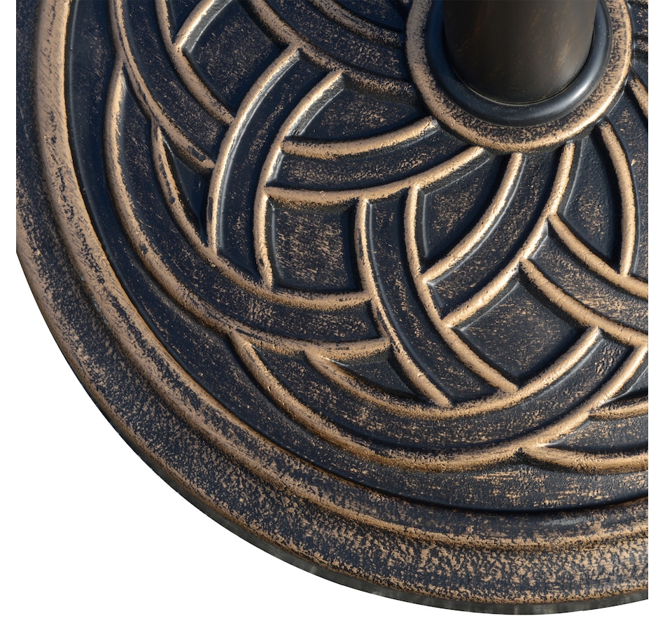 Image 964262_ALTMORE7.jpg, Product 964-262 / Price $59.99, Outsunny 25 lb Patio Umbrella Base Market Umbrella Base Stand Bronze from Outsunny on TSC.ca's Home & Garden department