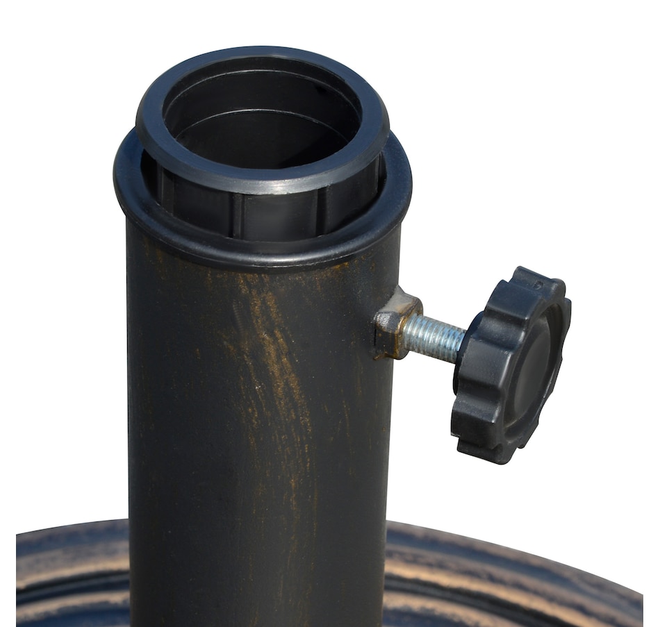 Image 964262_ALTMORE8.jpg, Product 964-262 / Price $59.99, Outsunny 25 lb Patio Umbrella Base Market Umbrella Base Stand Bronze from Outsunny on TSC.ca's Home & Garden department