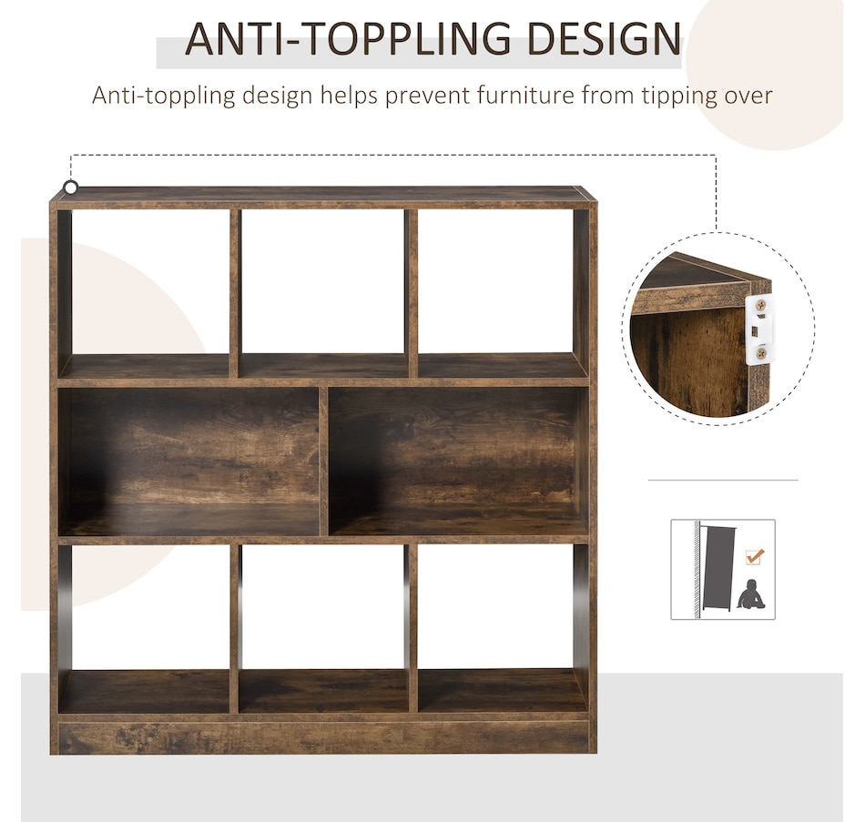 Image 964289_ALTMORE6.jpg, Product 964-289 / Price $109.99, HOMCOM Storage Shelf 3-Tier Bookcase Display Rack, Home Office Living Room from HOMCOM on TSC.ca's department