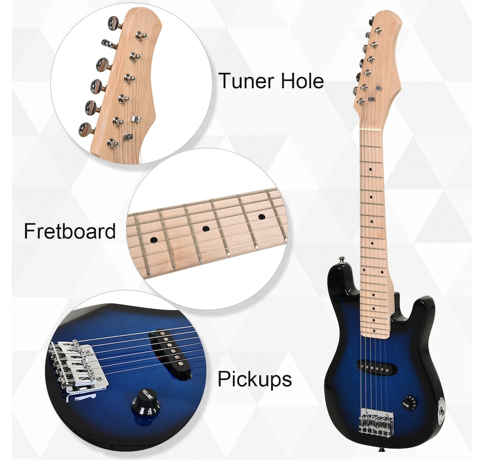 Image 964291_ALTMORE4.jpg, Product 964-291 / Price $99.99, HOMCOM 30" Electric Guitar with Amp for Beginners, Storage Bag from HOMCOM on TSC.ca's Toys & Hobbies department