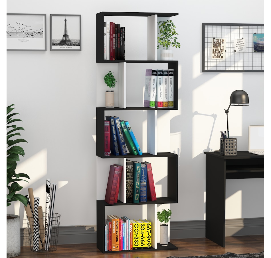 Image 964294_ALTMORE16.jpg, Product 964-294 / Price $119.99 - $122.99, HOMCOM Bookcase 5-Tier Display Storage Shelf Room Divider Home Office from HOMCOM on TSC.ca's department