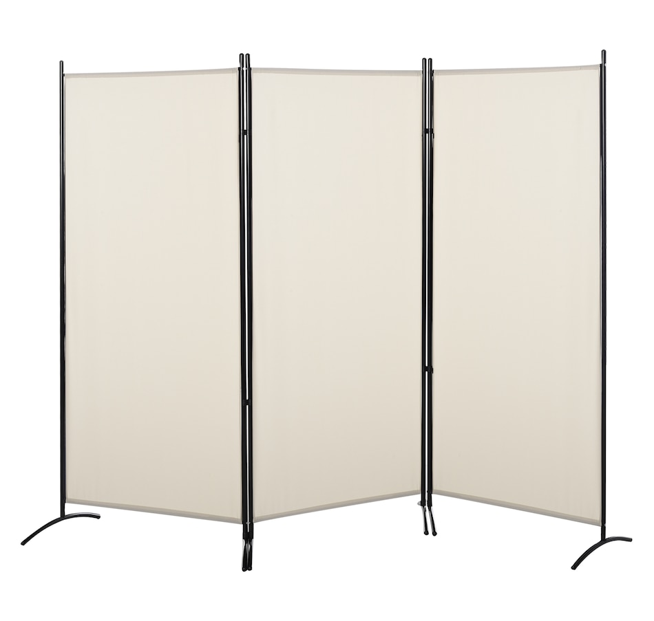 Image 964299.jpg, Product 964-299 / Price $80.99, HOMCOM 6' 3 Panel Room Divider, Double Hinged Privacy Screen, Beige from HOMCOM on TSC.ca's Home & Garden department