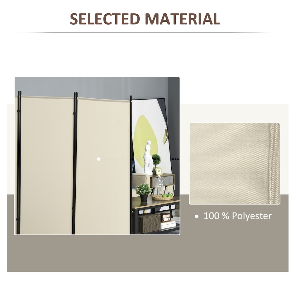 Image 964299_ALTMORE3.jpg, Product 964-299 / Price $80.99, HOMCOM 6' 3 Panel Room Divider, Double Hinged Privacy Screen, Beige from HOMCOM on TSC.ca's Home & Garden department