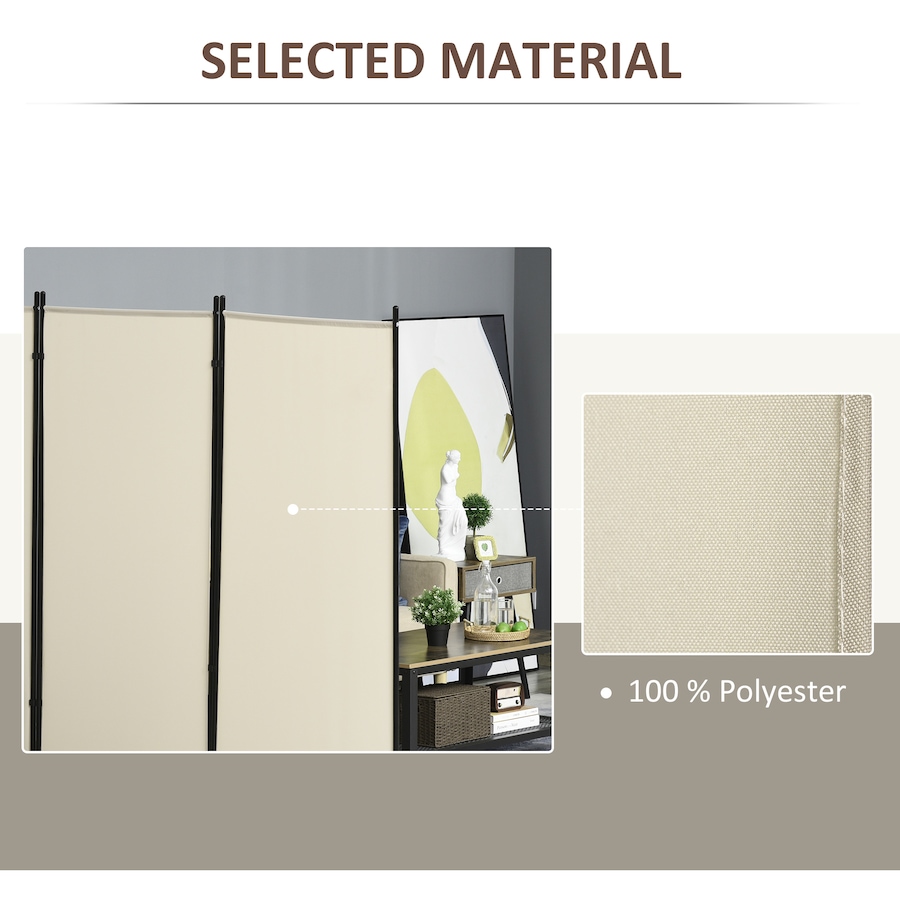 Image 964299_ALTMORE3.jpg, Product 964-299 / Price $80.99, HOMCOM 6' 3 Panel Room Divider, Double Hinged Privacy Screen, Beige from HOMCOM on TSC.ca's Home & Garden department