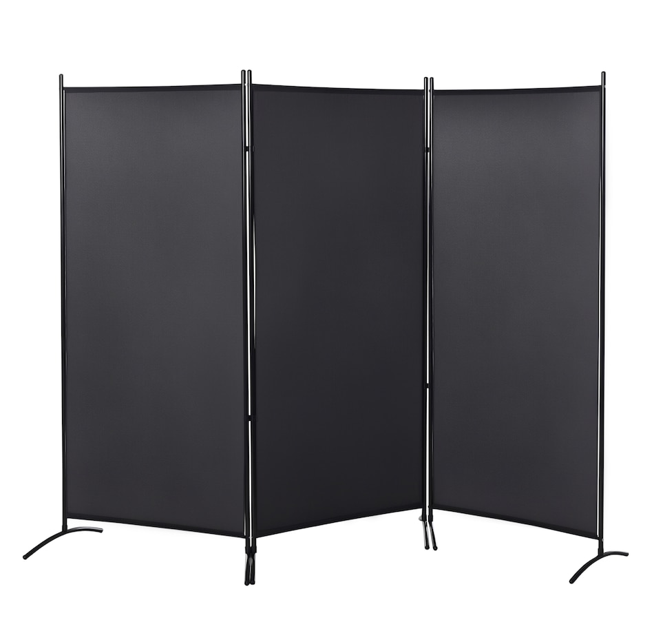 Image 964301.jpg, Product 964-301 / Price $84.99, HOMCOM 6' 3 Panel Room Divider, Double Hinged Privacy Screen, Grey from HOMCOM on TSC.ca's Home & Garden department