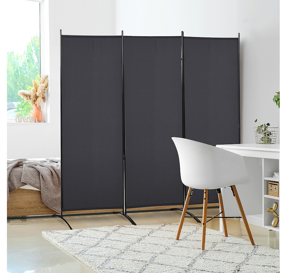 Image 964301_ALTMORE1.jpg, Product 964-301 / Price $84.99, HOMCOM 6' 3 Panel Room Divider, Double Hinged Privacy Screen, Grey from HOMCOM on TSC.ca's Home & Garden department