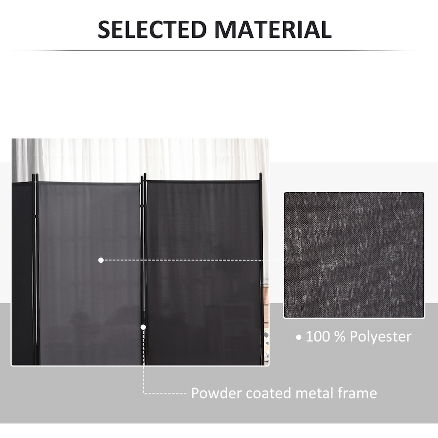 Image 964301_ALTMORE4.jpg, Product 964-301 / Price $84.91, HOMCOM 6' 3 Panel Room Divider, Double Hinged Privacy Screen, Grey from HOMCOM on TSC.ca's Home & Garden department
