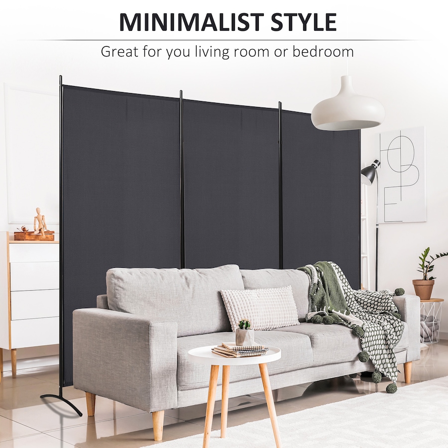 Image 964301_ALTMORE6.jpg, Product 964-301 / Price $84.91, HOMCOM 6' 3 Panel Room Divider, Double Hinged Privacy Screen, Grey from HOMCOM on TSC.ca's Home & Garden department