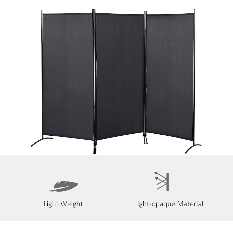 Image 964301_ALTMORE7.jpg, Product 964-301 / Price $84.91, HOMCOM 6' 3 Panel Room Divider, Double Hinged Privacy Screen, Grey from HOMCOM on TSC.ca's Home & Garden department
