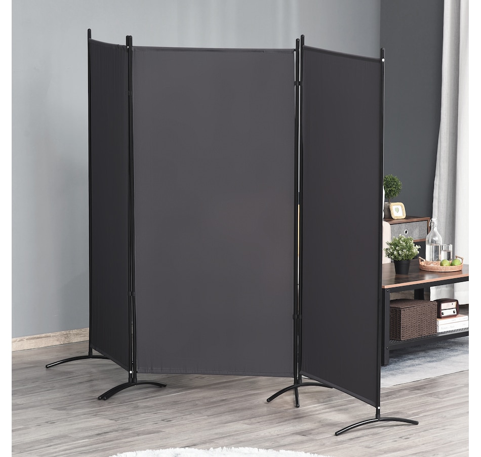 Image 964301_ALTMORE8.jpg, Product 964-301 / Price $84.99, HOMCOM 6' 3 Panel Room Divider, Double Hinged Privacy Screen, Grey from HOMCOM on TSC.ca's Home & Garden department