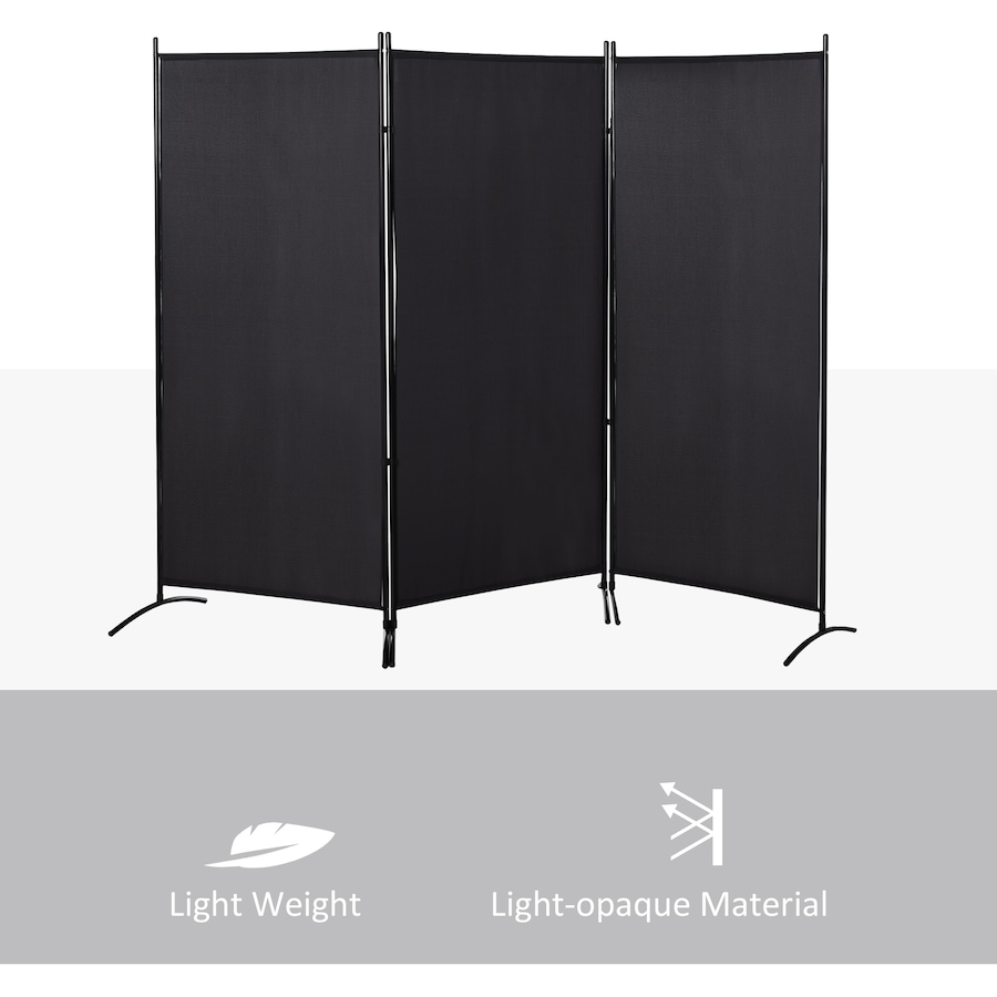 Image 964306_ALTMORE7.jpg, Product 964-306 / Price $84.99, HOMCOM 6' 3 Panel Room Divider, Double Hinged Privacy Screen, Black from HOMCOM on TSC.ca's Home & Garden department