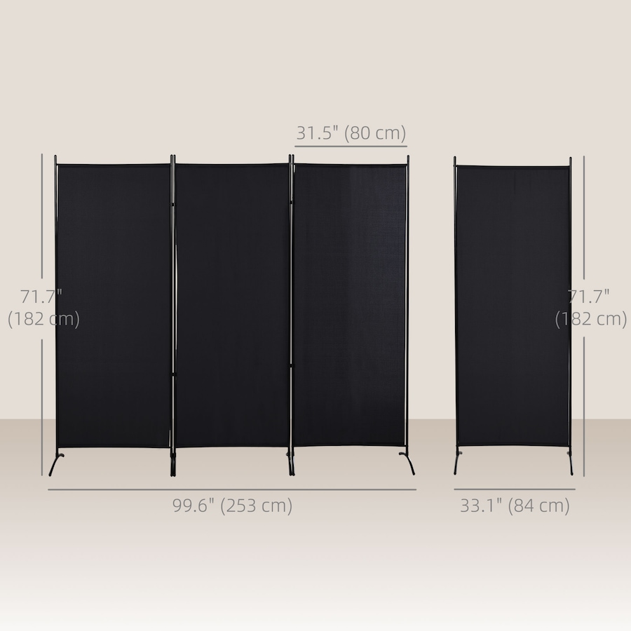 Image 964306_ALTMORE9.jpg, Product 964-306 / Price $84.99, HOMCOM 6' 3 Panel Room Divider, Double Hinged Privacy Screen, Black from HOMCOM on TSC.ca's Home & Garden department