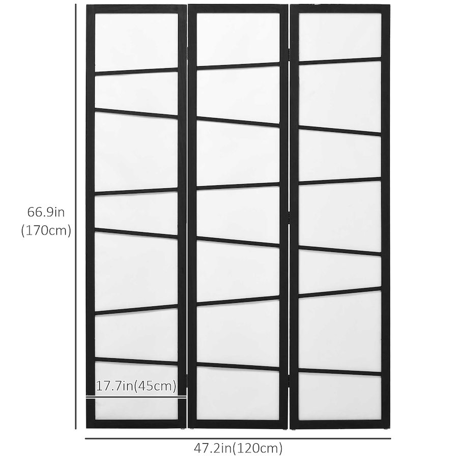 Image 964313_ALTMORE10.jpg, Product 964-313 / Price $109.99 - $159.99, HOMCOM Folding Room Divider, Privacy Screen for Home Office, White from HOMCOM on TSC.ca's Home & Garden department