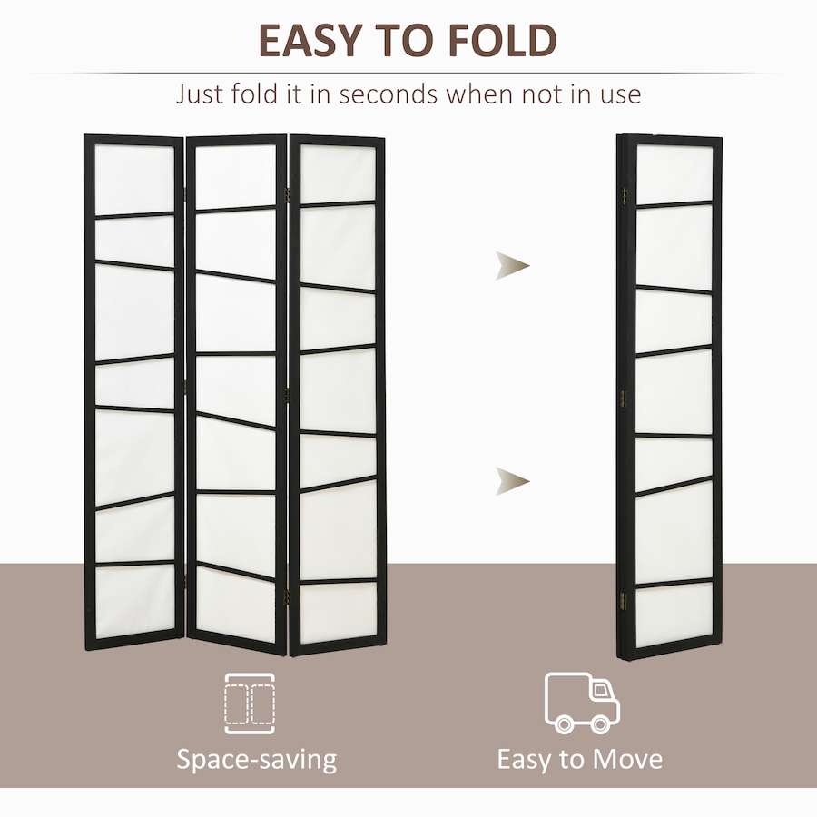Image 964313_ALTMORE13.jpg, Product 964-313 / Price $109.99 - $159.99, HOMCOM Folding Room Divider, Privacy Screen for Home Office, White from HOMCOM on TSC.ca's Home & Garden department