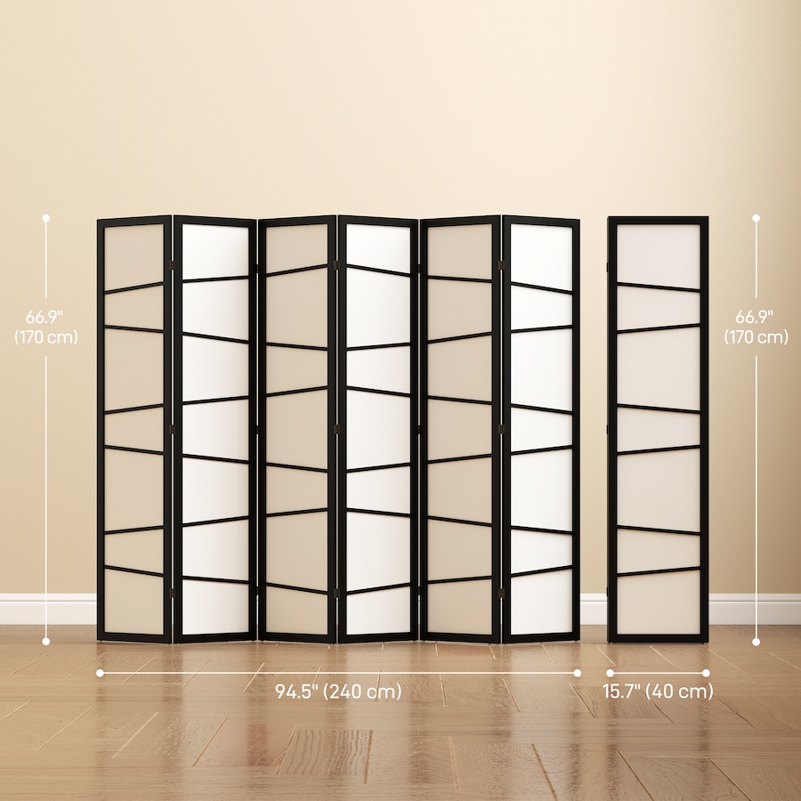 Image 964313_ALTMORE19.jpg, Product 964-313 / Price $109.99 - $159.99, HOMCOM Folding Room Divider, Privacy Screen for Home Office, White from HOMCOM on TSC.ca's Home & Garden department