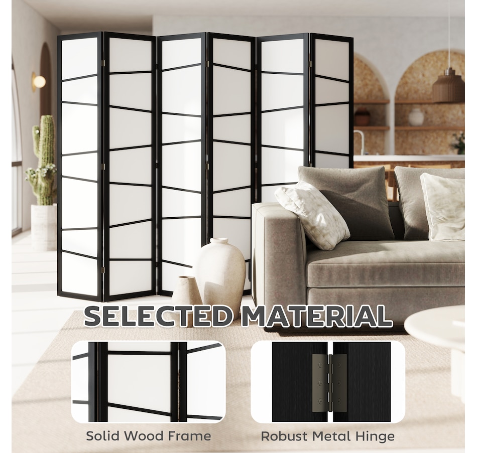 Image 964313_ALTMORE21.jpg, Product 964-313 / Price $99.99 - $162.99, HOMCOM Folding Room Divider, Privacy Screen for Home Office, White from HOMCOM on TSC.ca's Home & Garden department