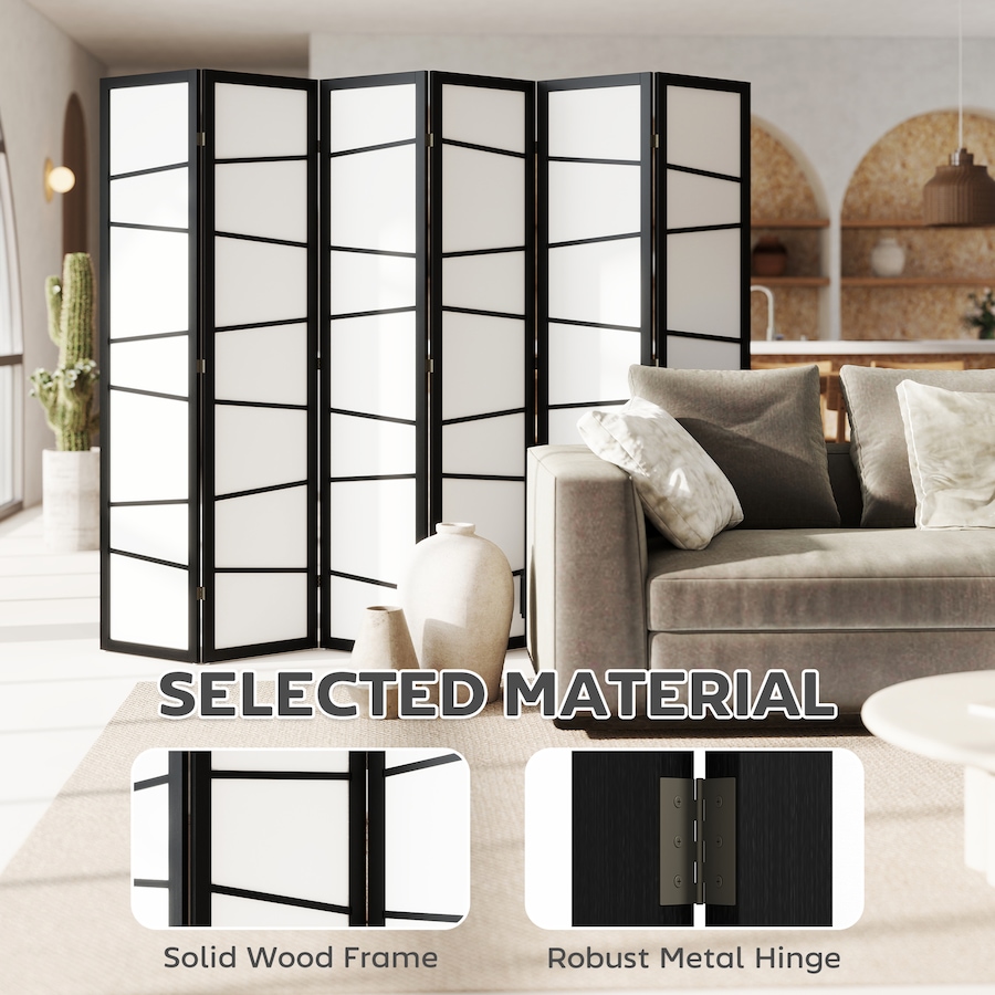 Image 964313_ALTMORE21.jpg, Product 964-313 / Price $109.99 - $159.99, HOMCOM Folding Room Divider, Privacy Screen for Home Office, White from HOMCOM on TSC.ca's Home & Garden department