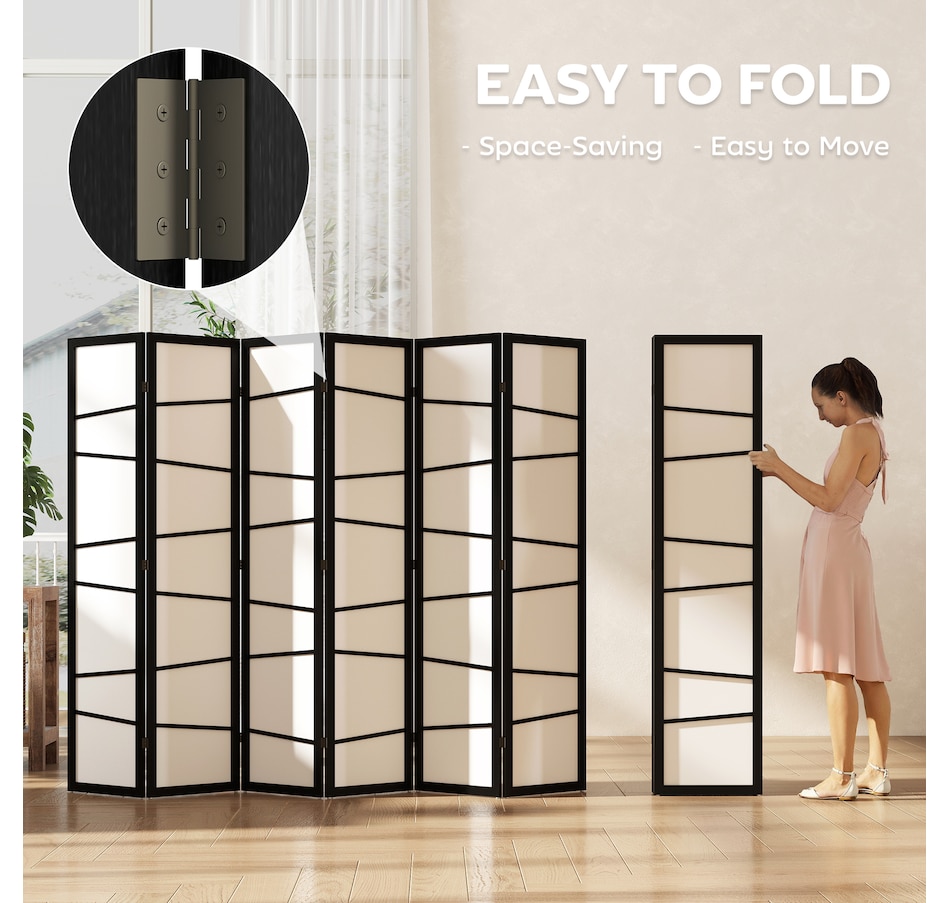 Image 964313_ALTMORE22.jpg, Product 964-313 / Price $99.99 - $162.99, HOMCOM Folding Room Divider, Privacy Screen for Home Office, White from HOMCOM on TSC.ca's Home & Garden department