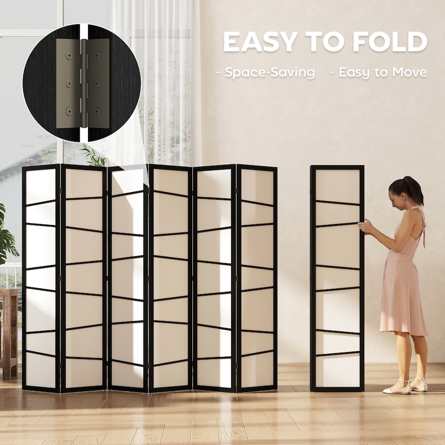Image 964313_ALTMORE22.jpg, Product 964-313 / Price $109.99 - $159.99, HOMCOM Folding Room Divider, Privacy Screen for Home Office, White from HOMCOM on TSC.ca's Home & Garden department