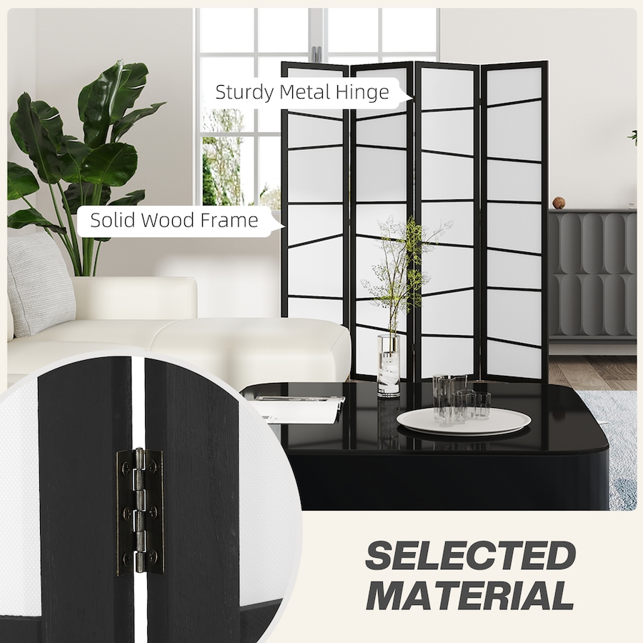 Image 964313_ALTMORE4.jpg, Product 964-313 / Price $109.99 - $159.99, HOMCOM Folding Room Divider, Privacy Screen for Home Office, White from HOMCOM on TSC.ca's Home & Garden department