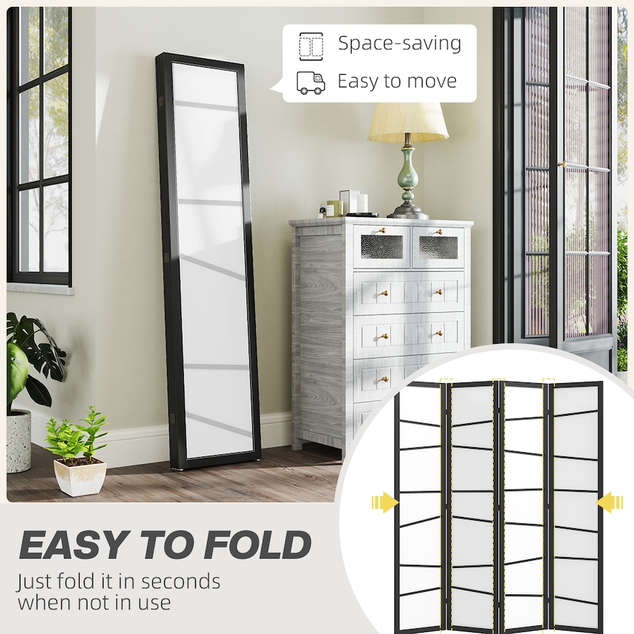 Image 964313_ALTMORE5.jpg, Product 964-313 / Price $109.99 - $159.99, HOMCOM Folding Room Divider, Privacy Screen for Home Office, White from HOMCOM on TSC.ca's Home & Garden department