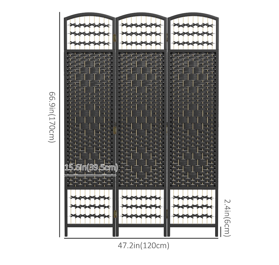 Image 964314_ALTMORE10.jpg, Product 964-314 / Price $72.99 - $79.99, HOMCOM 5.6ft Folding Room Divider, Freestanding Privacy Screen for Bedroom from HOMCOM on TSC.ca's Home & Garden department