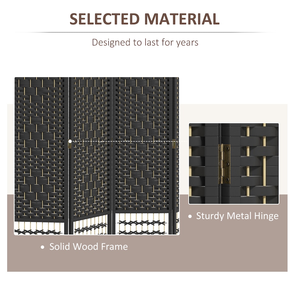 Image 964314_ALTMORE12.jpg, Product 964-314 / Price $72.99 - $79.99, HOMCOM 5.6ft Folding Room Divider, Freestanding Privacy Screen for Bedroom from HOMCOM on TSC.ca's Home & Garden department