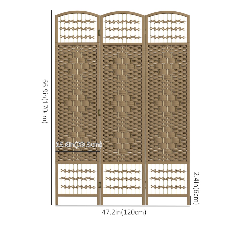 Image 964314_ALTMORE26.jpg, Product 964-314 / Price $72.99 - $79.99, HOMCOM 5.6ft Folding Room Divider, Freestanding Privacy Screen for Bedroom from HOMCOM on TSC.ca's Home & Garden department