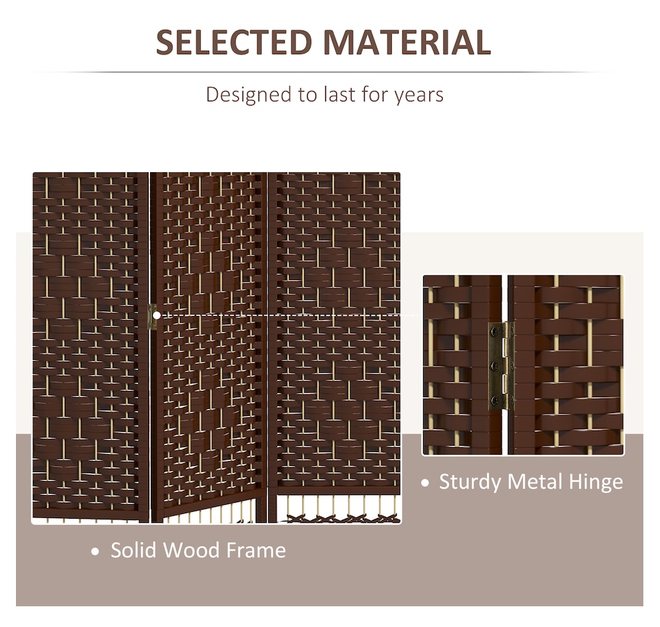 Image 964314_ALTMORE4.jpg, Product 964-314 / Price $72.99 - $79.99, HOMCOM 5.6ft Folding Room Divider, Freestanding Privacy Screen for Bedroom from HOMCOM on TSC.ca's Home & Garden department