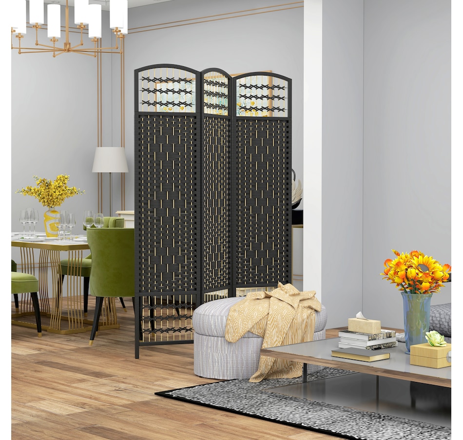 Image 964314_ALTMORE9.jpg, Product 964-314 / Price $72.99 - $79.99, HOMCOM 5.6ft Folding Room Divider, Freestanding Privacy Screen for Bedroom from HOMCOM on TSC.ca's Home & Garden department