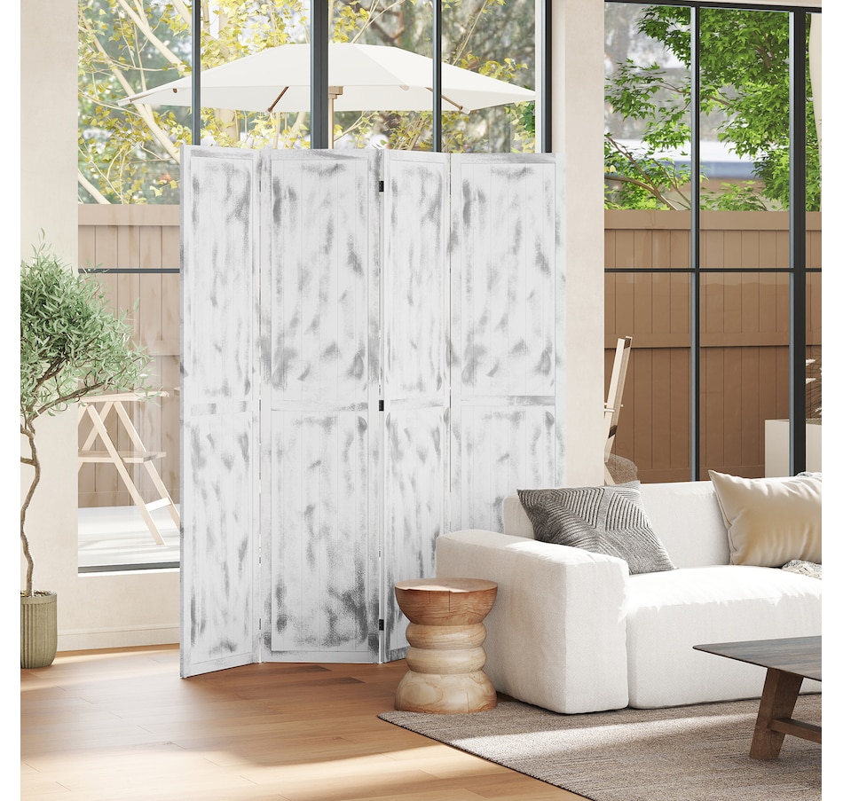 Image 964317_ALTMORE1.jpg, Product 964-317 / Price $89.99 - $129.99, HOMCOM 5.5' 4 Panel Room Divider Folding Privacy Screen Panels from HOMCOM on TSC.ca's Home & Garden department