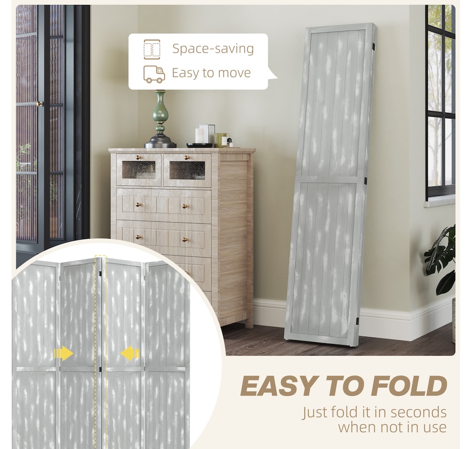 Image 964317_ALTMORE11.jpg, Product 964-317 / Price $89.99 - $129.99, HOMCOM 5.5' 4 Panel Room Divider Folding Privacy Screen Panels from HOMCOM on TSC.ca's Home & Garden department