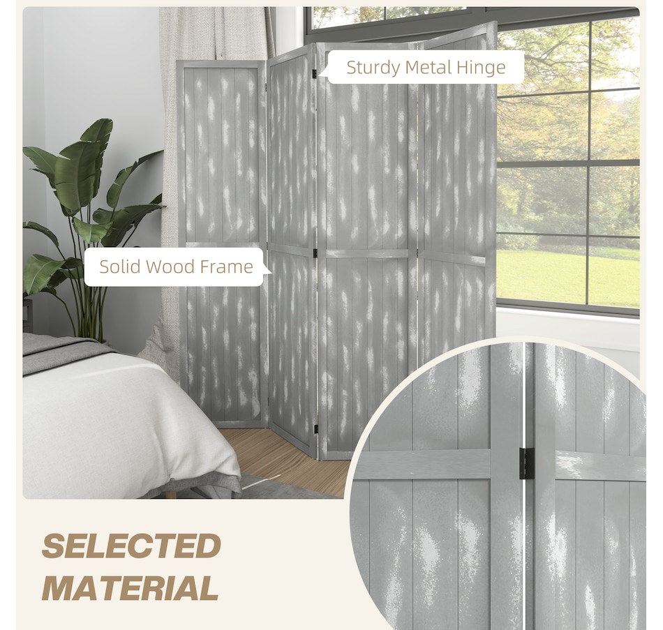 Image 964317_ALTMORE12.jpg, Product 964-317 / Price $89.99 - $129.99, HOMCOM 5.5' 4 Panel Room Divider Folding Privacy Screen Panels from HOMCOM on TSC.ca's Home & Garden department