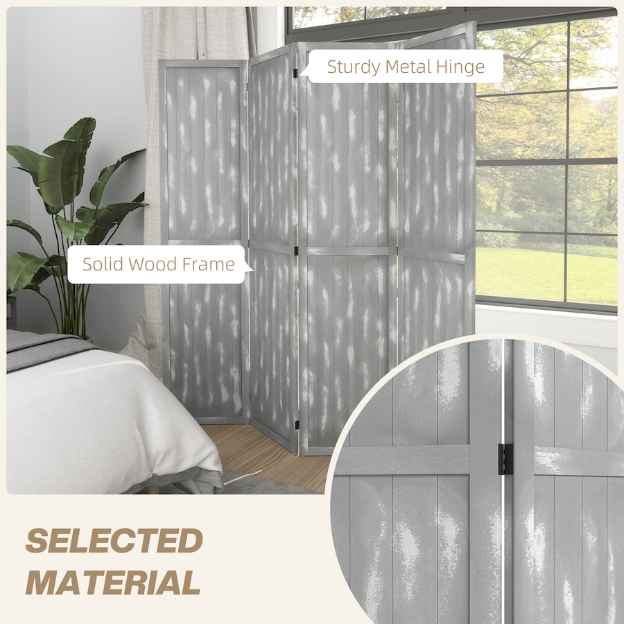 Image 964317_ALTMORE12.jpg, Product 964-317 / Price $119.99, HOMCOM 5.5' 4 Panel Room Divider Folding Privacy Screen Panels from HOMCOM on TSC.ca's Home & Garden department