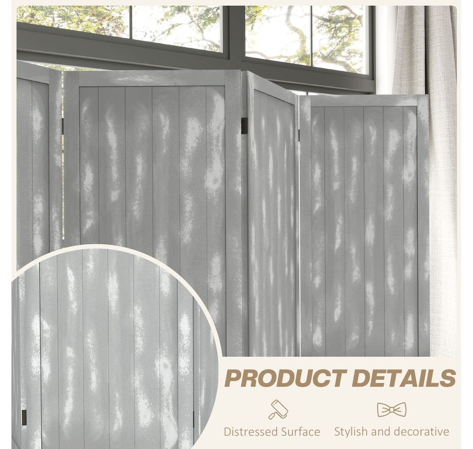 Image 964317_ALTMORE13.jpg, Product 964-317 / Price $89.99 - $129.99, HOMCOM 5.5' 4 Panel Room Divider Folding Privacy Screen Panels from HOMCOM on TSC.ca's Home & Garden department