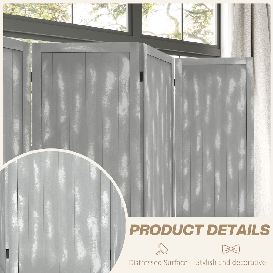 Image 964317_ALTMORE13.jpg, Product 964-317 / Price $119.99, HOMCOM 5.5' 4 Panel Room Divider Folding Privacy Screen Panels from HOMCOM on TSC.ca's Home & Garden department