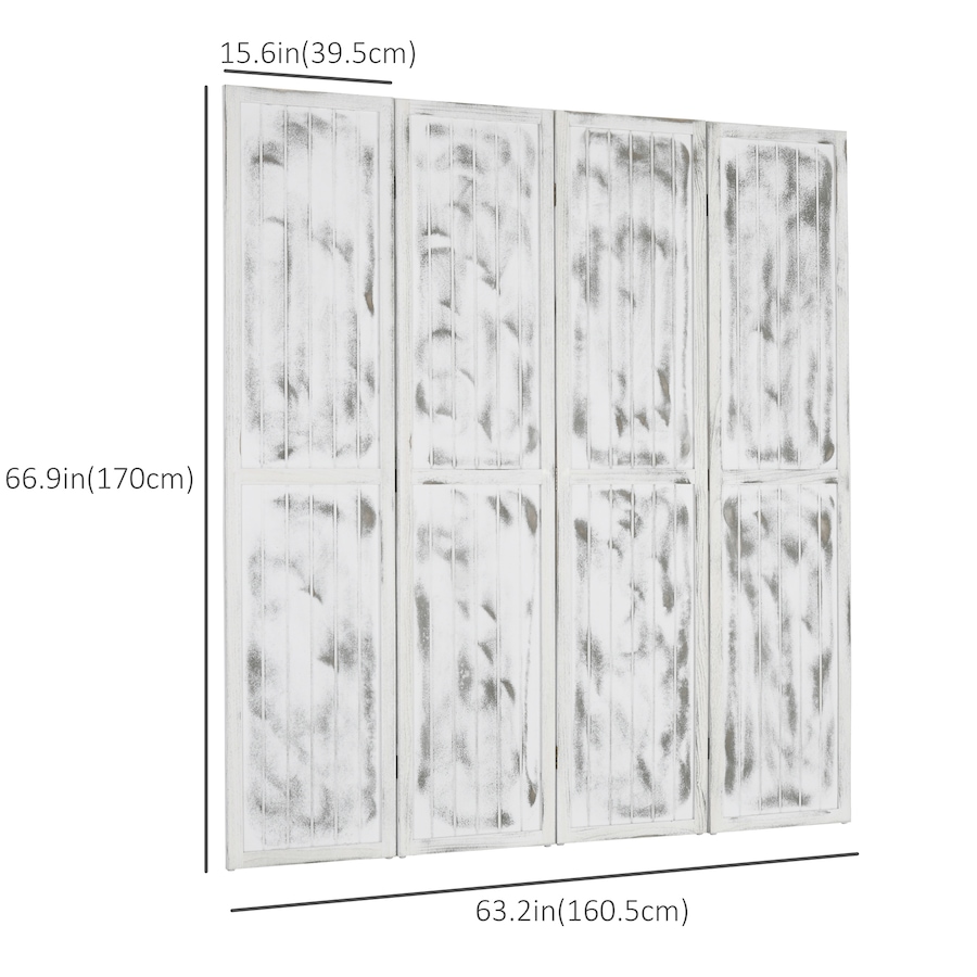 Image 964317_ALTMORE2.jpg, Product 964-317 / Price $119.99, HOMCOM 5.5' 4 Panel Room Divider Folding Privacy Screen Panels from HOMCOM on TSC.ca's Home & Garden department