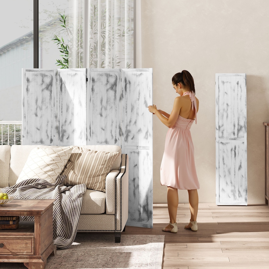 Image 964317_ALTMORE6.jpg, Product 964-317 / Price $119.99, HOMCOM 5.5' 4 Panel Room Divider Folding Privacy Screen Panels from HOMCOM on TSC.ca's Home & Garden department