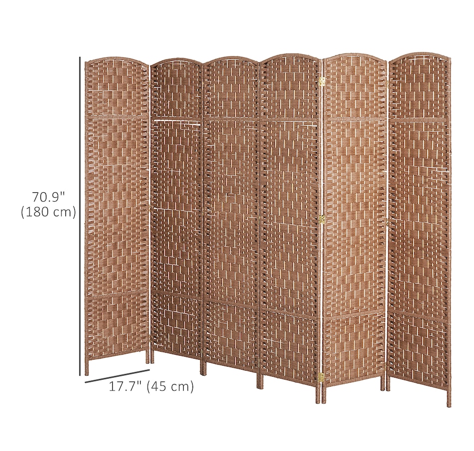 Image 964325_ALTMORE10.jpg, Product 964-325 / Price $129.99 - $149.99, HOMCOM 6 Panel Folding Room Divider Privacy Screen Indoor Home Decoration from HOMCOM on TSC.ca's Home & Garden department
