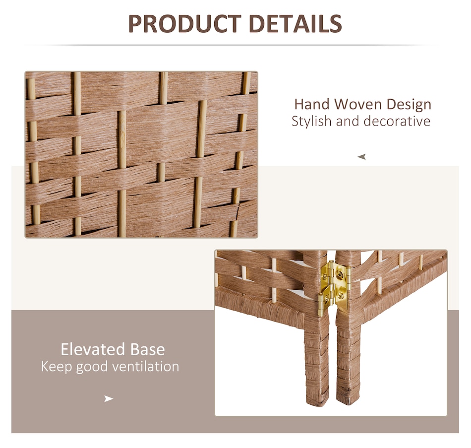 Image 964325_ALTMORE13.jpg, Product 964-325 / Price $129.99 - $149.99, HOMCOM 6 Panel Folding Room Divider Privacy Screen Indoor Home Decoration from HOMCOM on TSC.ca's Home & Garden department