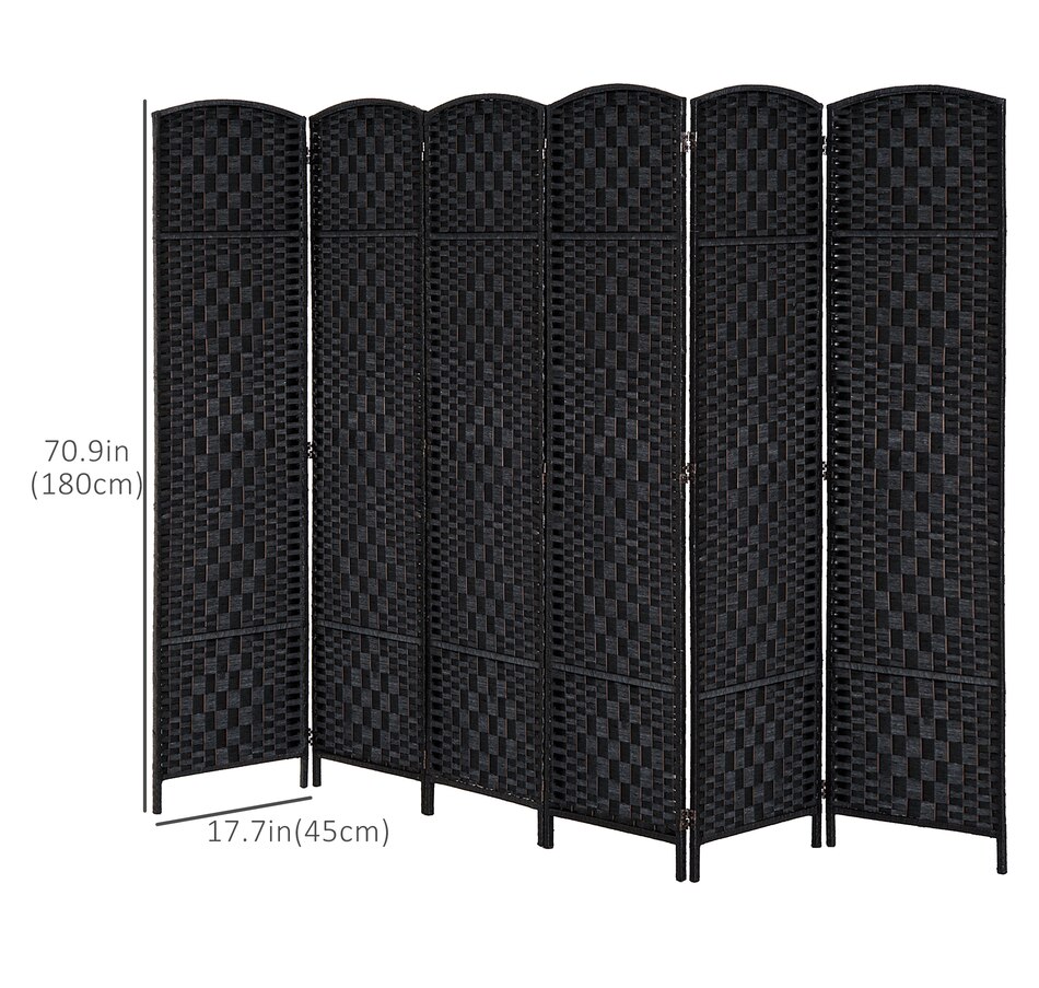 Image 964325_ALTMORE18.jpg, Product 964-325 / Price $129.99 - $149.99, HOMCOM 6 Panel Folding Room Divider Privacy Screen Indoor Home Decoration from HOMCOM on TSC.ca's Home & Garden department