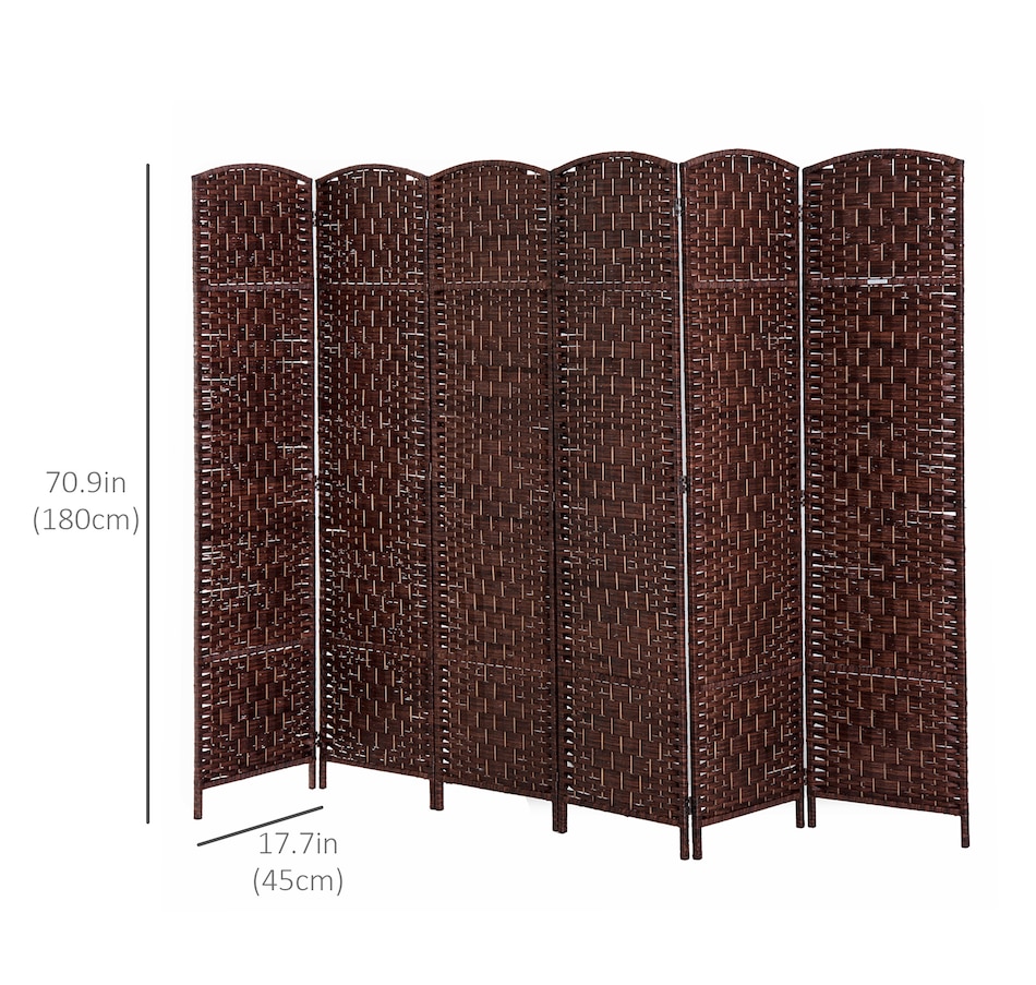 Image 964325_ALTMORE2.jpg, Product 964-325 / Price $129.99 - $149.99, HOMCOM 6 Panel Folding Room Divider Privacy Screen Indoor Home Decoration from HOMCOM on TSC.ca's Home & Garden department